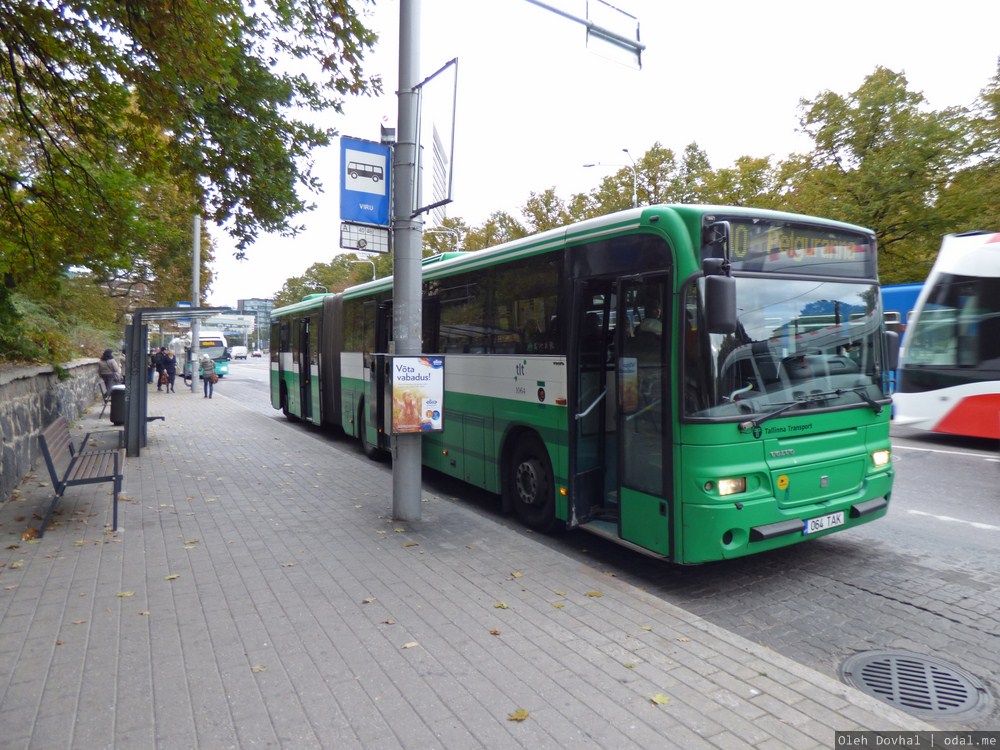 автобусная остановка в Таллинне