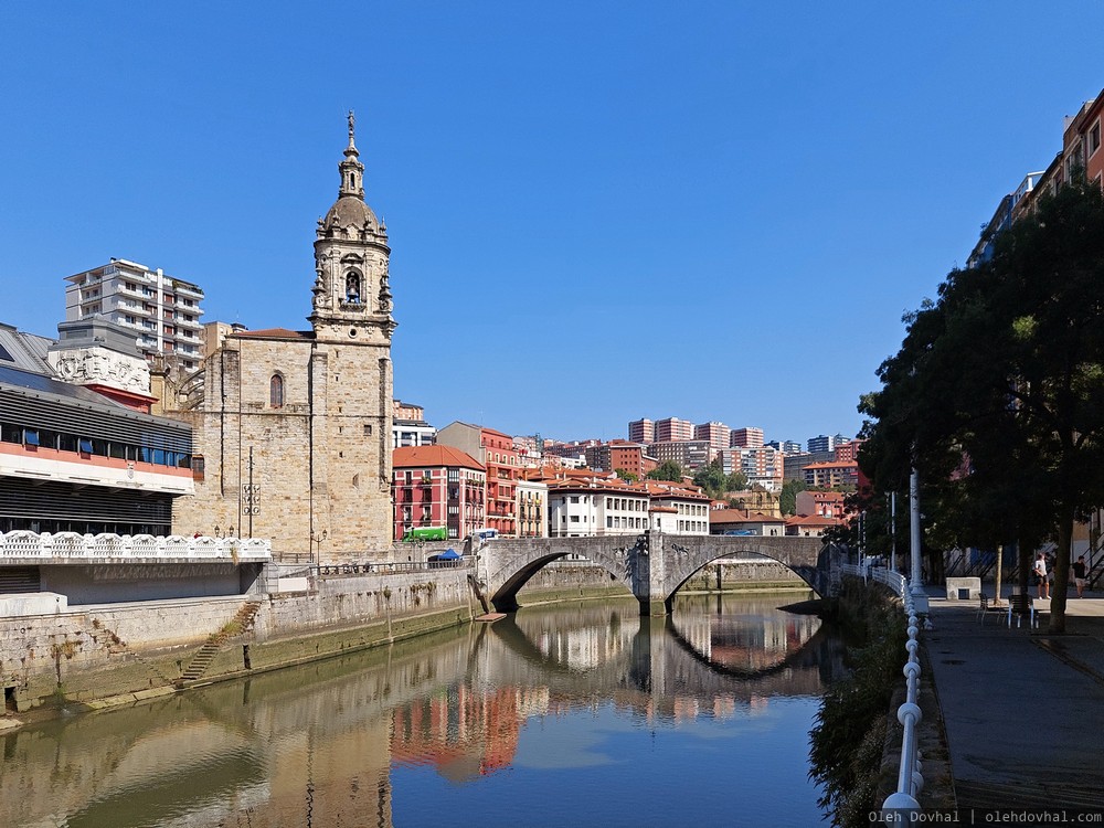 церковь Святого Антона, la iglesia de San Antón, eliza, река Нервьон, Nervión, Бильбао, Bilbao